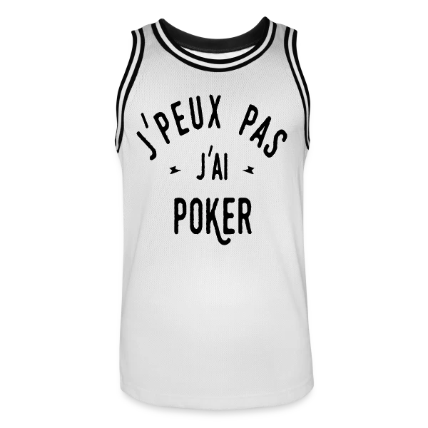 J'peux pas, j'ai poker ! sur Maillot de basket Homme