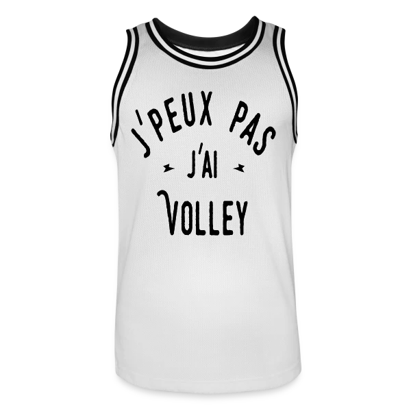 J'peux pas j'ai Volley - Humour Sportif sur Maillot de basket Homme