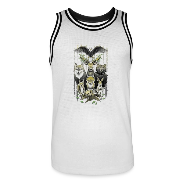 Esprits Sylvestres: Vengeance Forestière sur Maillot de basket Homme