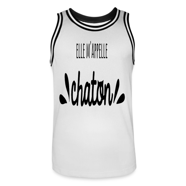 Elle M'appelle Chaton sur Maillot de basket Homme
