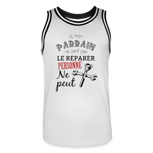 Si Parrain ne peut pas le réparer, personne ne peut ! sur Maillot de basket Homme