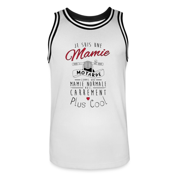 Mamie Motarde Super Cool sur Maillot de basket Homme