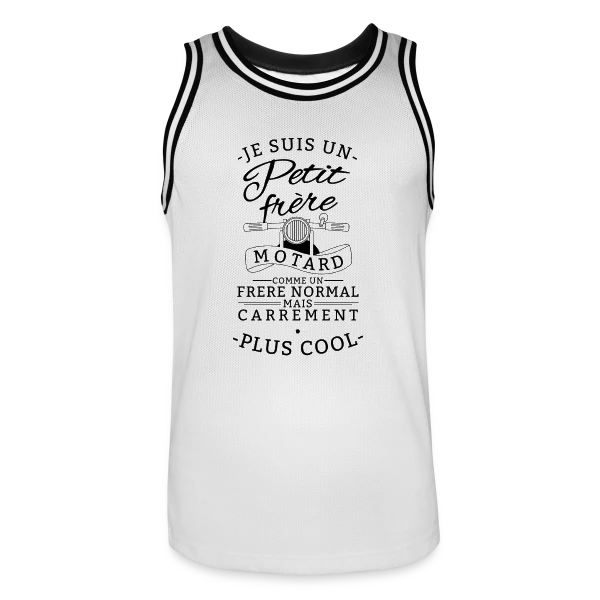 Petit Frère Motard : Tellement Plus Cool sur Maillot de basket Homme