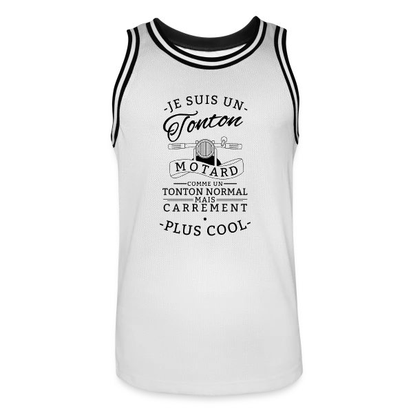 Tonton Motard : Carrément le Plus Cool ! sur Maillot de basket Homme