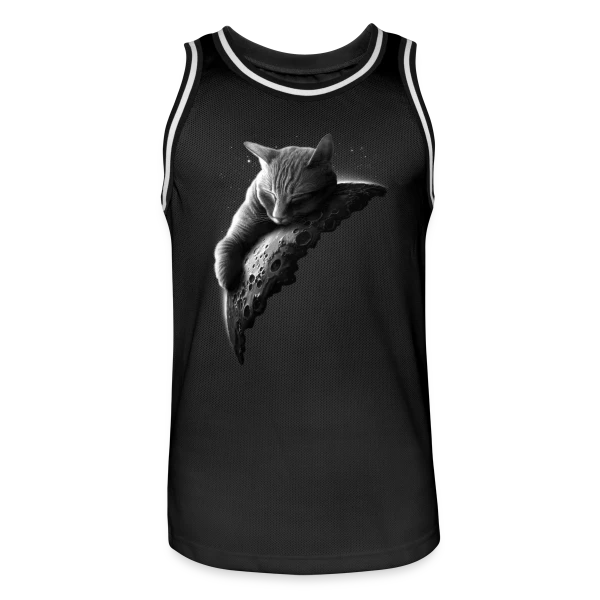 Mooncat : Le Chat de la Lune sur Maillot de basket Homme