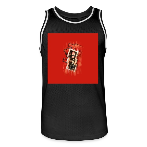 Vibration NES Rouge Rétro sur Maillot de basket Homme