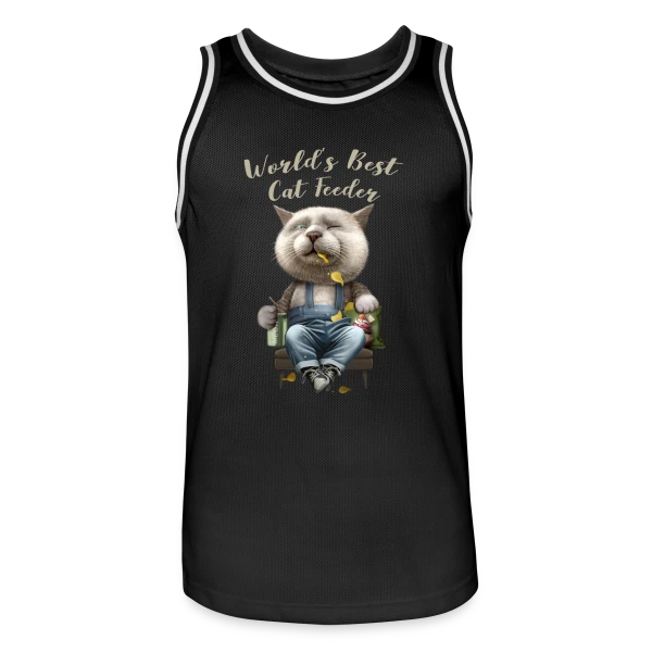 Meilleur Nourrisseur de Chats sur Maillot de basket Homme
