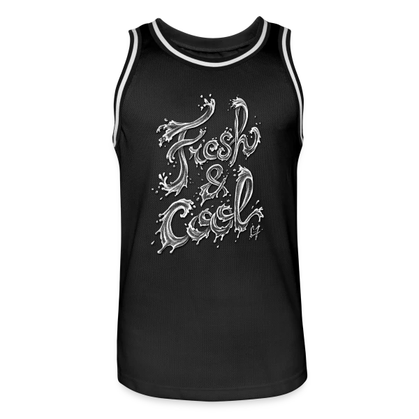 Typographie Aqua Fraîcheur sur Maillot de basket Homme