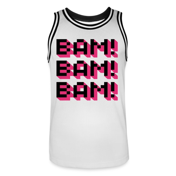 Bam! Bam! Bam! Style Comique sur Maillot de basket Homme