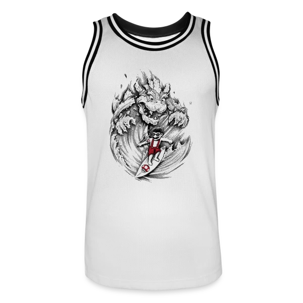 Mario, le Surfeur de Bowser sur Maillot de basket Homme