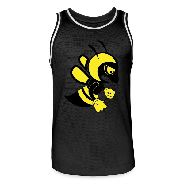 Abeille Furieuse Cartoon sur Maillot de basket Homme