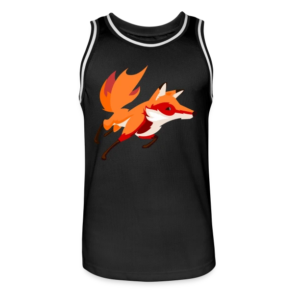 Renard Vif et Stylisé sur Maillot de basket Homme