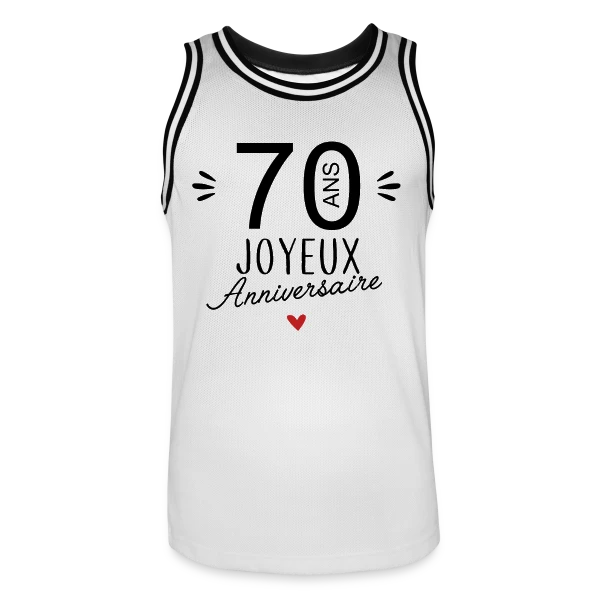 Anniversaire 70 Ans : L'Âge d'Or Célébré sur Maillot de basket Homme