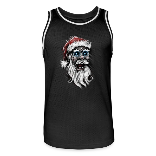 Père Noël Zombie sur Maillot de basket Homme