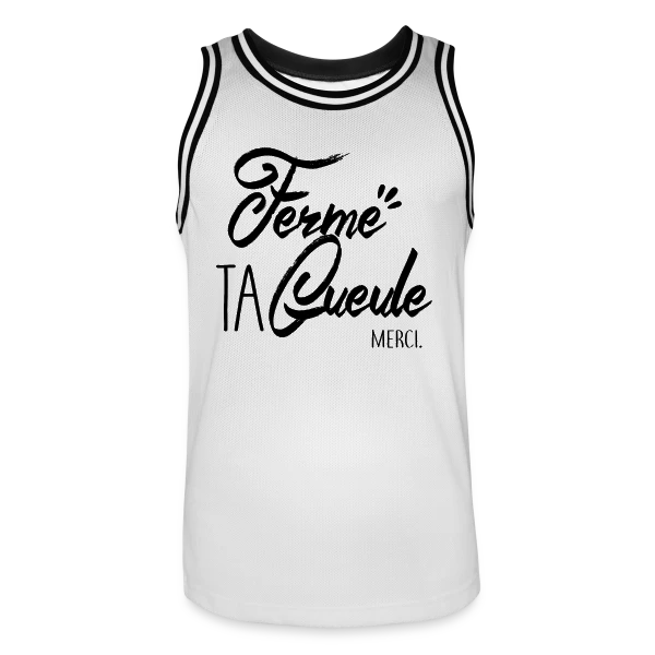 Humour : Chut ! Message Subtil sur Maillot de basket Homme