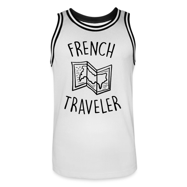 Voyageur Français Carte sur Maillot de basket Homme