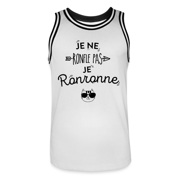 Je Ronronne sur Maillot de basket Homme