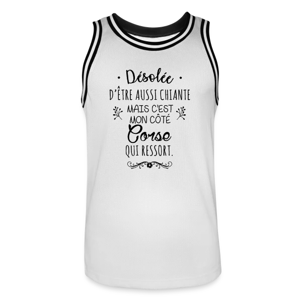 Mon Caractère Corse sur Maillot de basket Homme