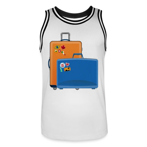 Valises du Monde Entier sur Maillot de basket Homme