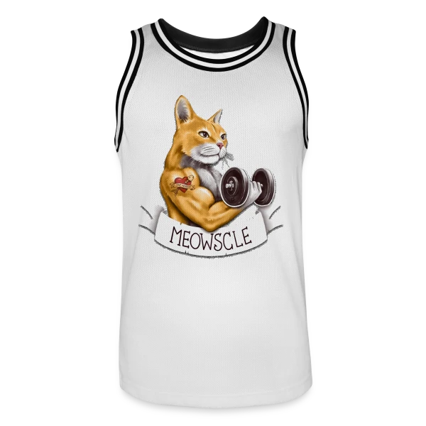 Miaou-Muscle sur Maillot de basket Homme