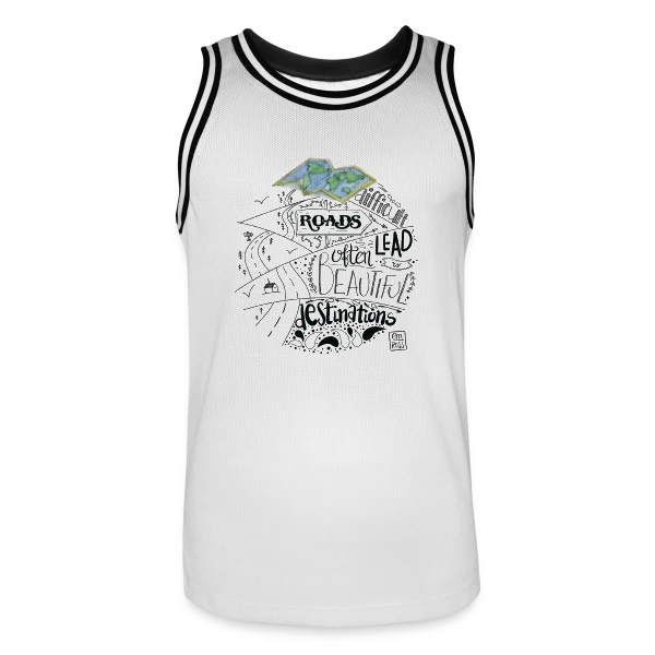 Chemins Vers Belles Destinations sur Maillot de basket Homme