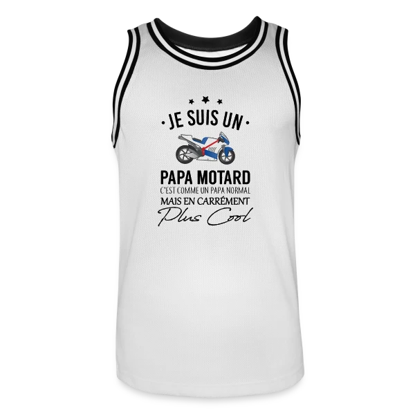 Super Papa Motard sur Maillot de basket Homme