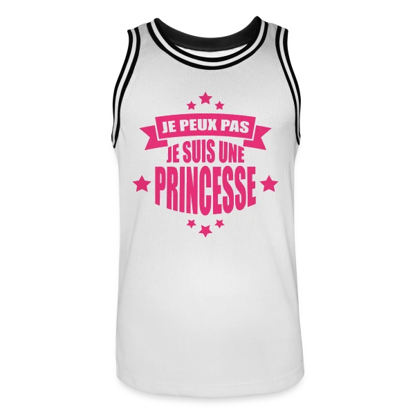 Désolée, Je Suis Princesse : Humour Royal au Quotidien sur Maillot de basket Homme