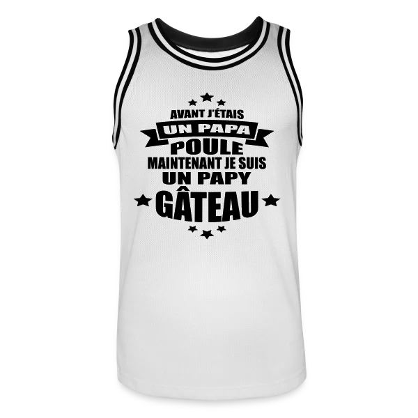 Papy Gâteau : Le Meilleur Grand-Père Affectueux sur Maillot de basket Homme