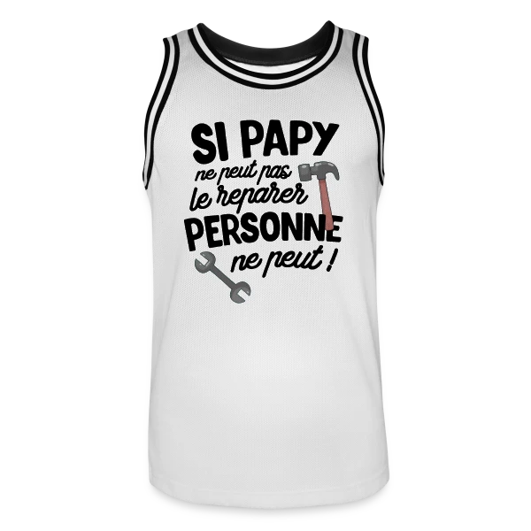 Super Papy Bricoleur sur Maillot de basket Homme