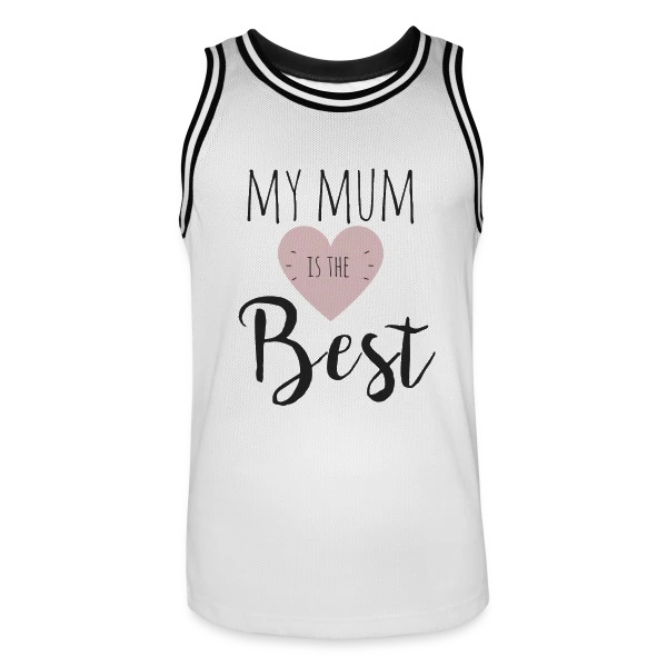 Ma Maman est la Meilleure : T-shirt Adorable sur Maillot de basket Homme