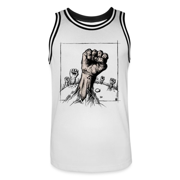 Punk's Not Dead : Mort-Vivant Rebelle sur Maillot de basket Homme