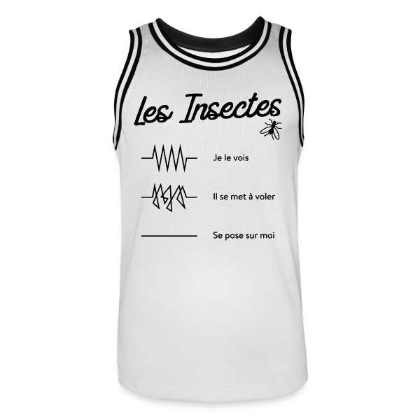 Insectes : Peur Bleue Garantie ! sur Maillot de basket Homme