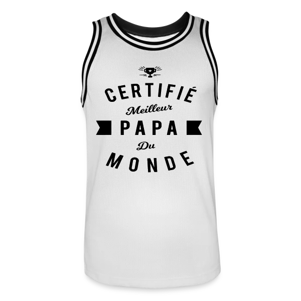 "Officiellement Meilleur Papa du Monde" sur Maillot de basket Homme