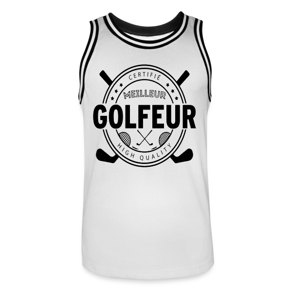 Le Super Golfeur - Cadeau Idéal Passion Golf sur Maillot de basket Homme