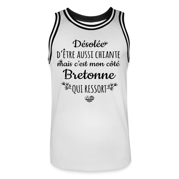 Mon Côté Bretonne : Fierté et Caractère Bien Trempé sur Maillot de basket Homme