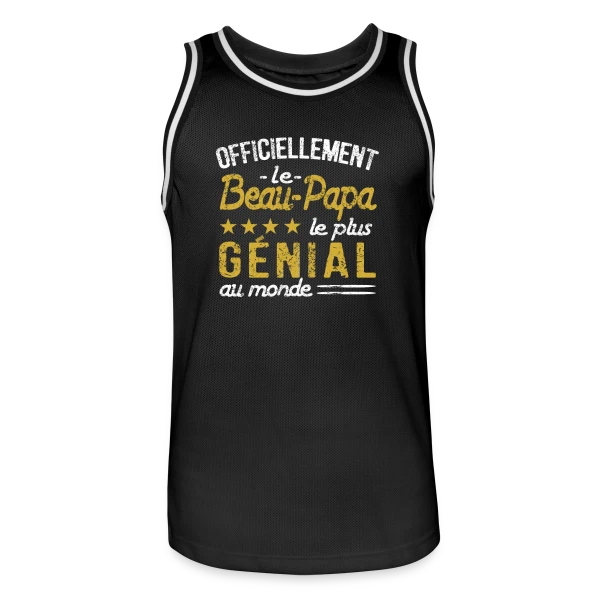 "Officiellement le Beau Papa le Plus Incroyable" - Idée Cadeau sur Maillot de basket Homme