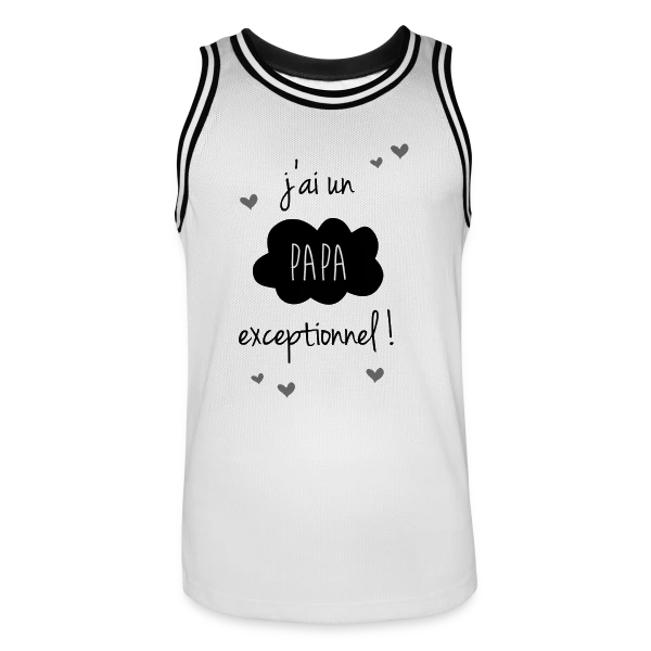 Mon Papa Exceptionnel - Fierté Filiale sur Maillot de basket Homme
