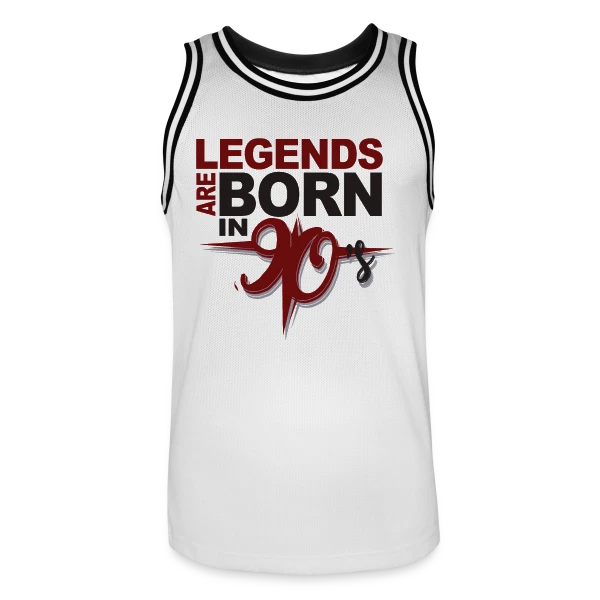 Légendes Nées Années 90 sur Maillot de basket Homme