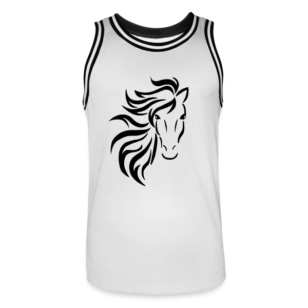 Tête de Cheval Tribal sur Maillot de basket Homme