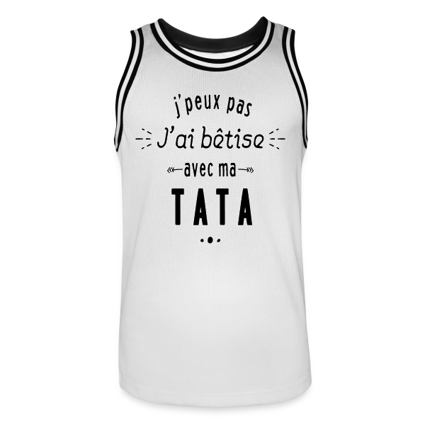 Bêtises avec ma Tata sur Maillot de basket Homme