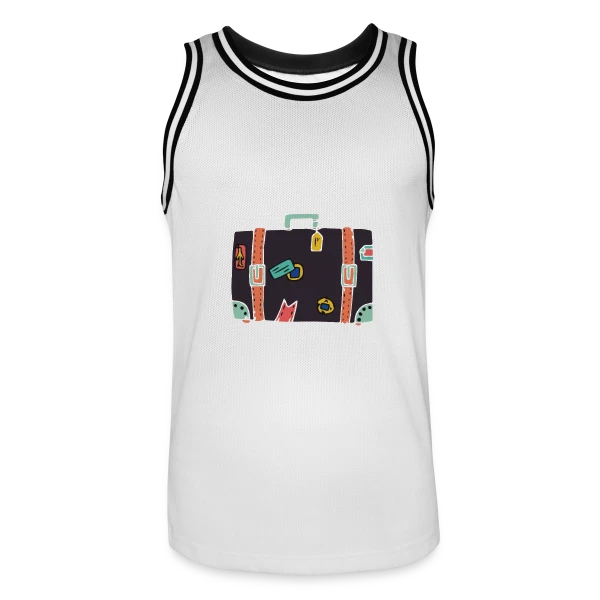 Valise Vintage Autocollants sur Maillot de basket Homme