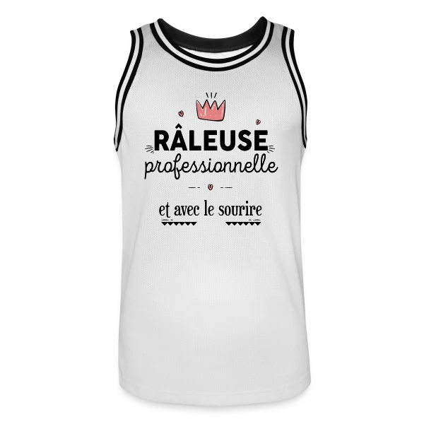 Râleuse Professionnelle sur Maillot de basket Homme