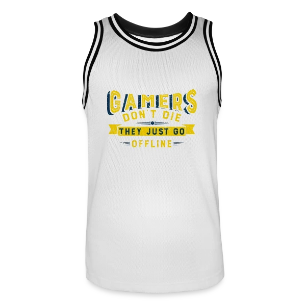 Humour Gamer Offline sur Maillot de basket Homme