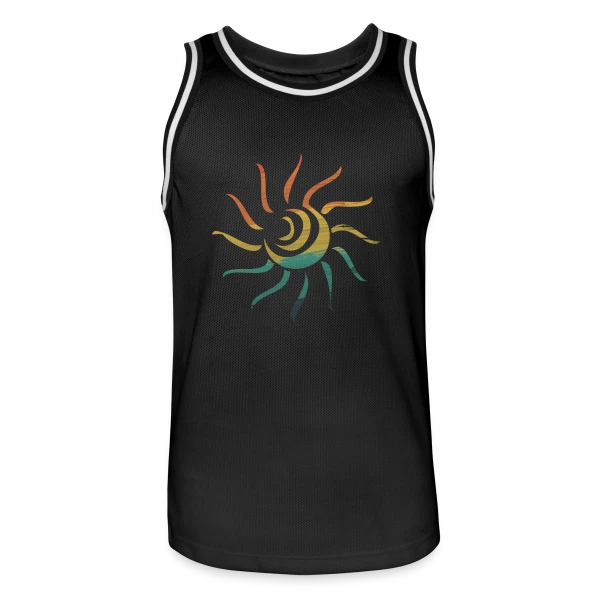 Soleil d'Été Tropical sur Maillot de basket Homme
