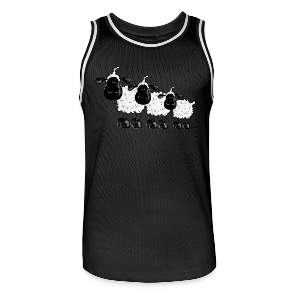Trois Petits Moutons Rêveurs sur Maillot de basket Homme
