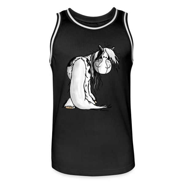 Cheval Irish Tinker - Galop Joyeux Cartoon sur Maillot de basket Homme