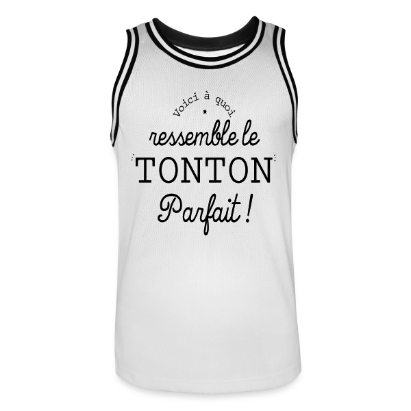 Tonton Parfait Rétro - L'Élégance Vintage sur Maillot de basket Homme