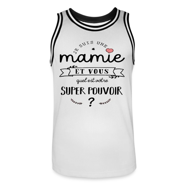 Mamie : Mon Super Pouvoir sur Maillot de basket Homme
