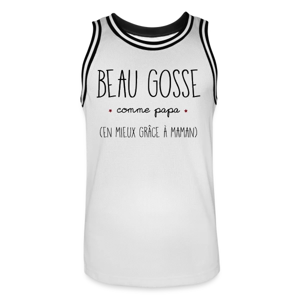 Beau Gosse Comme Papa sur Maillot de basket Homme