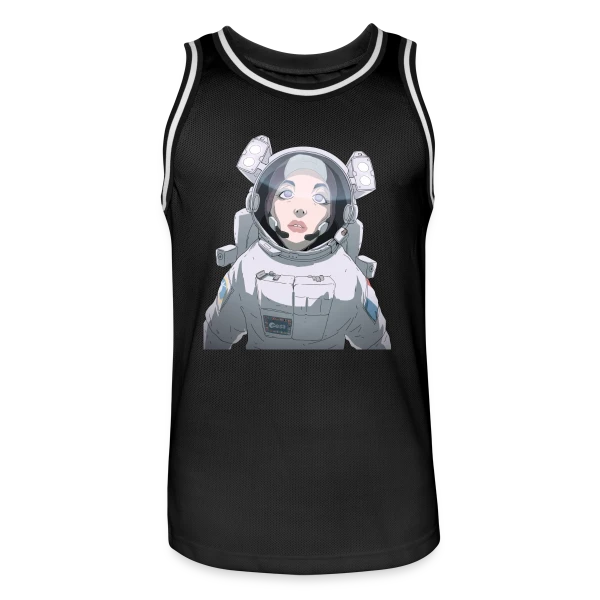 Astronaute Féminine Espace sur Maillot de basket Homme